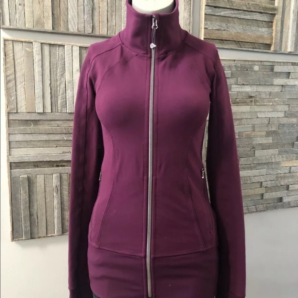 Lululemon Nice Asana Jacket Burgundy
